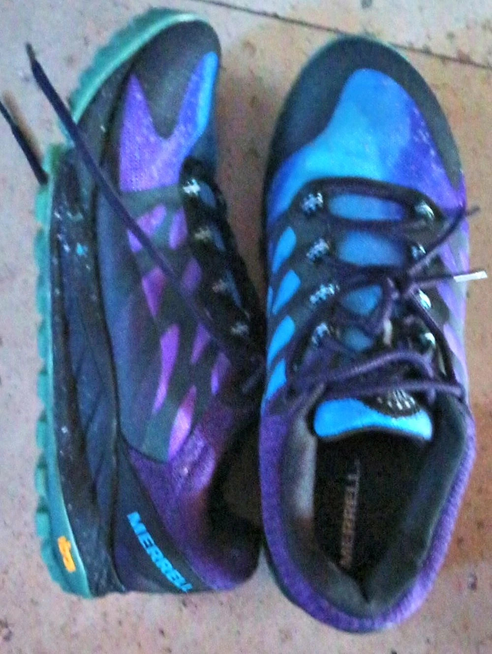 Merrell Morphlite Athletic Shoes Blue & Purple